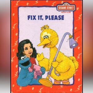 1992 Sesame Street Fit It, Please Vintage Book